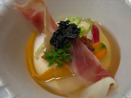Bacon Dashi with Salt-Pickled Fall Vegetables