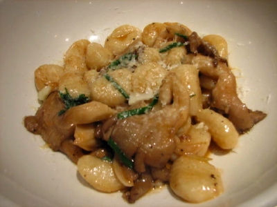 Gnocchi with Oyster Mushrooms